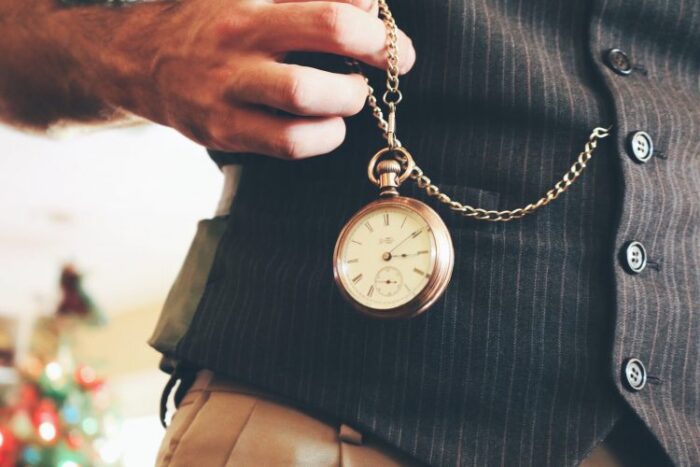 wearing a pocket watch - Why You Should Get A Vintage Pocket Watch